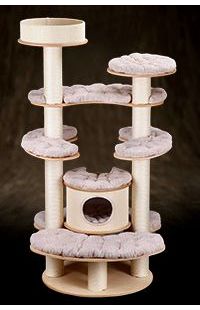Arbres à chat exclusifs en bois verni